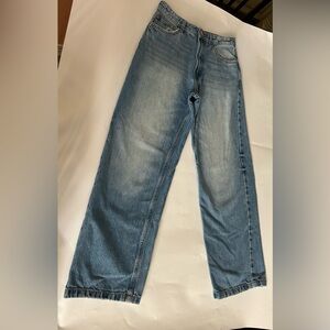 Bershka Light Blue Relaxed Men's Jeans